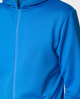 J.Lindeberg Men Aerial Full Zip Hood - Sonic Blue - Alpingaraget