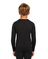 Icebreaker Kids’ Merino 200 Oasis Long Sleeve Crewe - Black - Alpingaraget