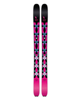 Extrem Ski Co Factory 102 friåkningsskidor i svart och rosa design för allroundåkning över hela berget.