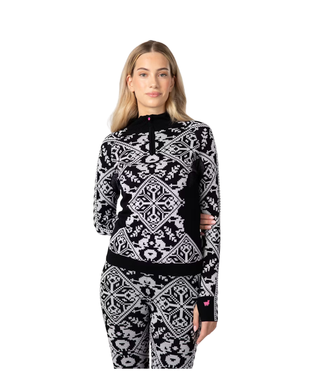 Kari Traa Saga Half Zip - Black - Alpingaraget