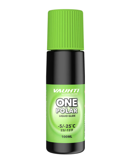 Vauhti One Polar Liquid Glide 100 ml flytande glidvalla med grön kork och etikett - Valla - Alpingaraget