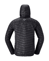 Norröna Men trollveggen down800 super light Hood - Caviar Black - Alpingaraget