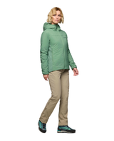 Norröna Women femund thermo60 Zip Hood - Dark Ivy - Alpingaraget