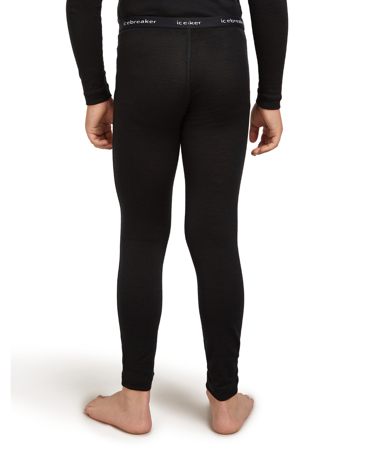 Icebreaker Kids’ Merino 200 Oasis Leggings - Black - Alpingaraget