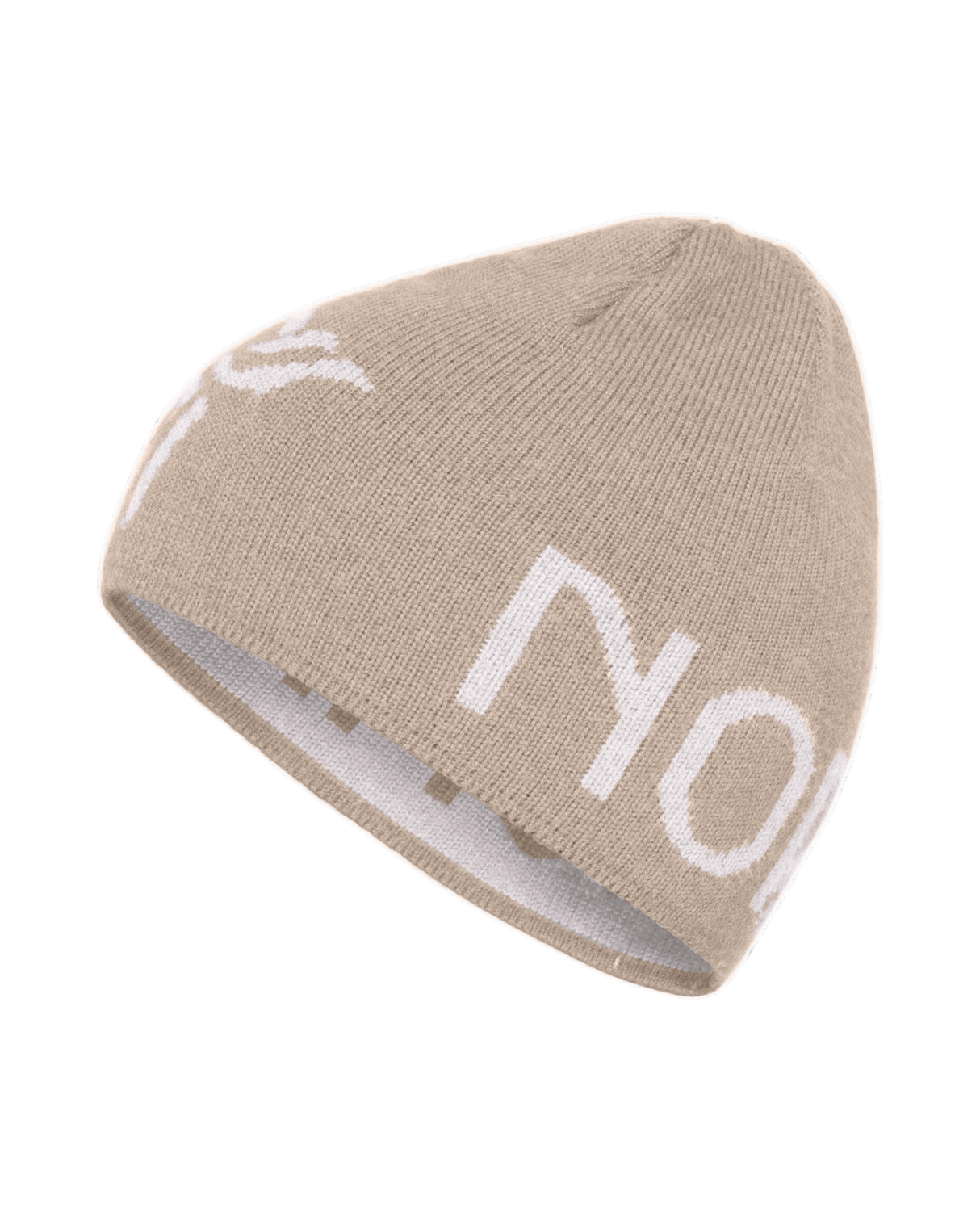 Norröna Unisex /29 mid merinoUll logo Beanie - Pure Cashmere - Alpingaraget