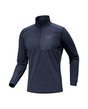 Arc'teryx Men Rho LT Zip Neck - Black Sapphire - Alpingaraget