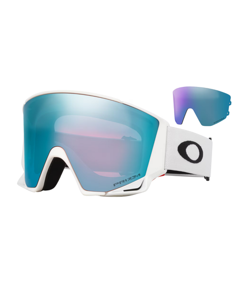 Oakley Flow Scape L - Matte White/ Prizm Sapphire & Prizm Iced - Alpingaraget
