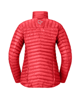 Norröna Women trollveggen down800 super light Jacket - Watermelon - Alpingaraget