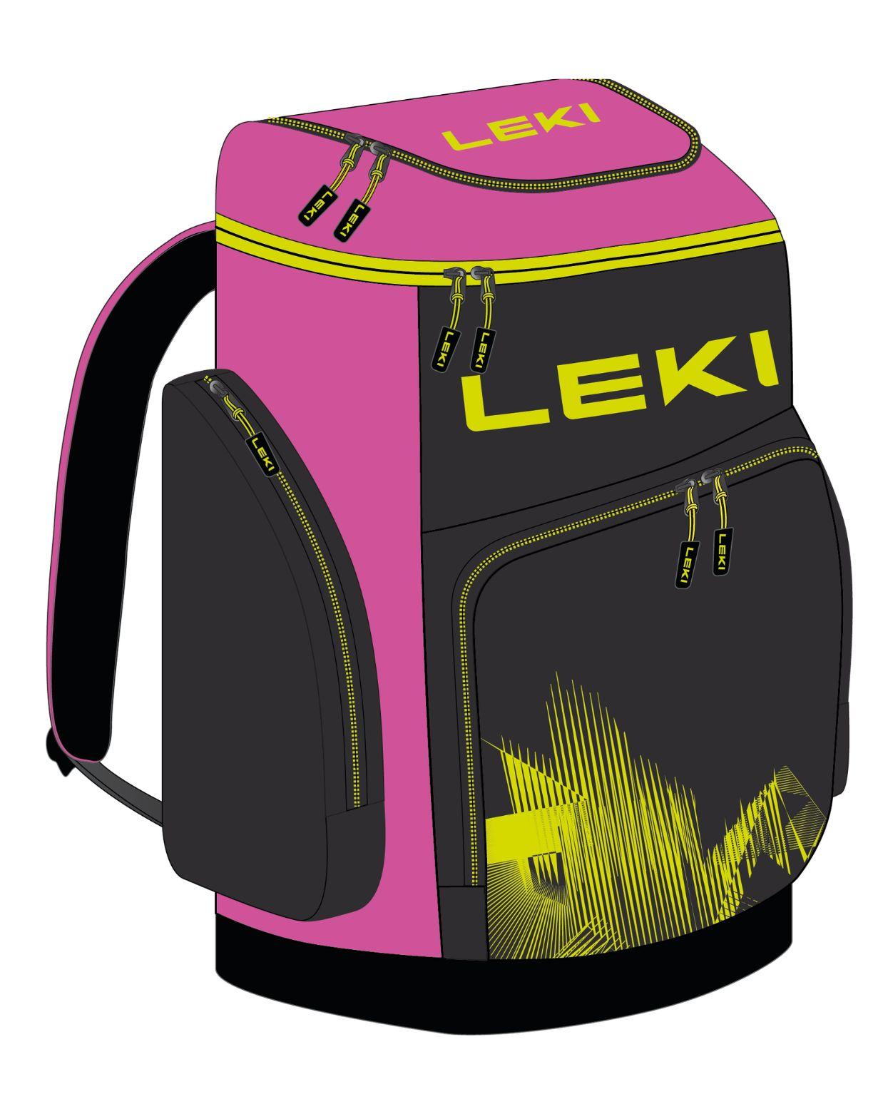 Leki Skiboot Bag WCR / 85L - Neon Pink/Black/Neon Yellow