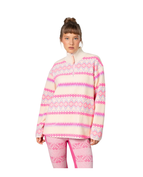 Kari Traa Ruthie Midlayer Half Zip - Light Beige - Alpingaraget