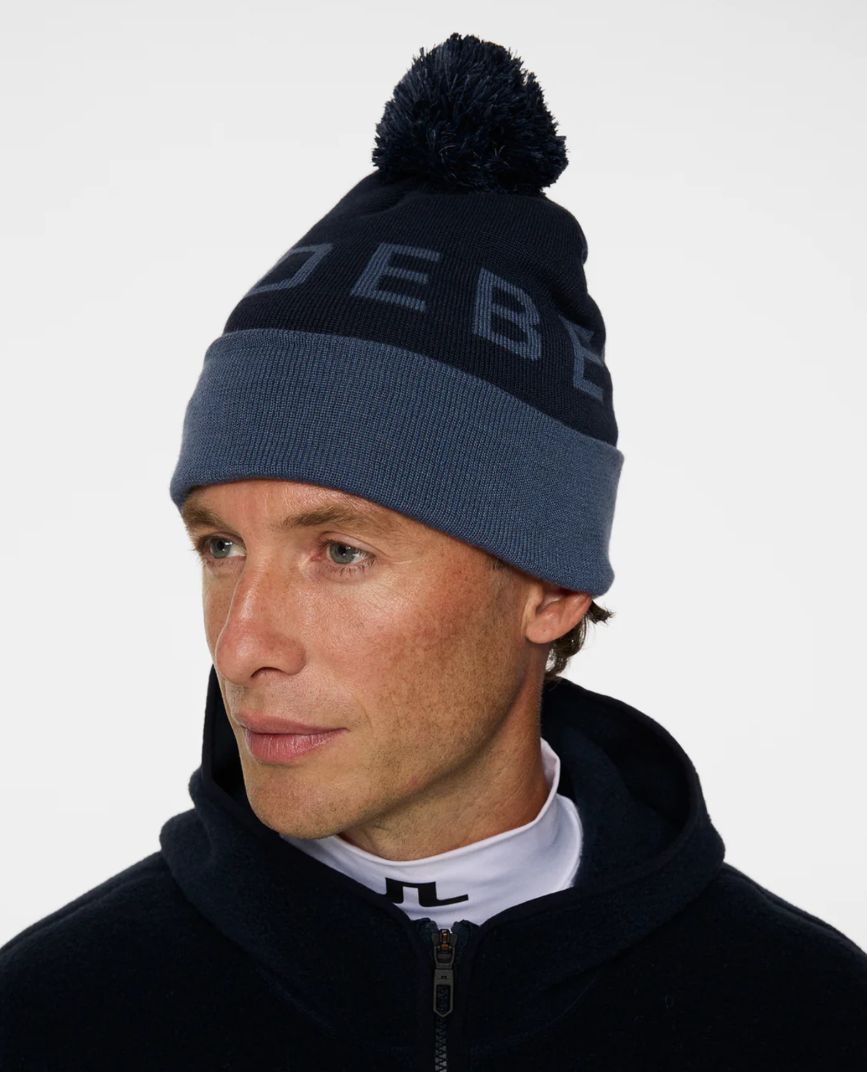 J.Lindeberg Brannon Beanie - Vintage Indigo - Alpingaraget