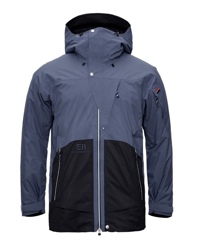 Elevenate Lavancher Jacket Men - Nippon Blue skidjacka för herr i blått med huva och GORE-TEX.