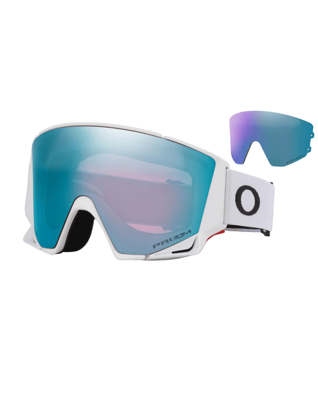 Oakley Flow Scape M - Matte White/ Prizm Sapphire & Prizm Iced - Goggles - Alpingaraget