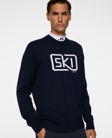 J.Lindeberg Men William Knitted Sweater - JL Navy - Alpingaraget