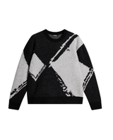 J.Lindeberg Men Jaxton Knitted Sweater - Black - Alpingaraget