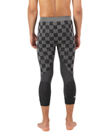 Mons Royale Mens Ascender Merino Seamless Legging - Dried Sage / Black