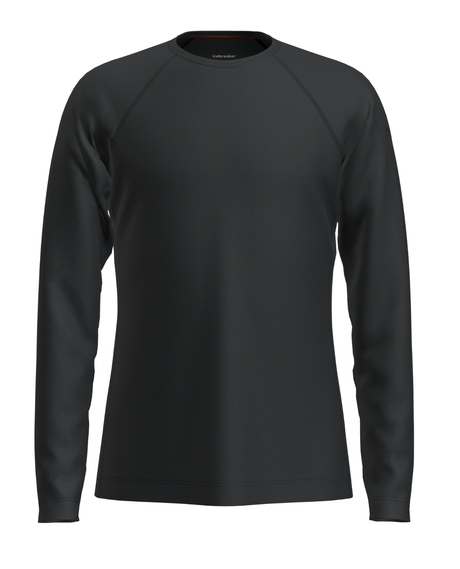 Icebreaker Kids’ Merino 200 Oasis Long Sleeve Crewe - Black - Alpingaraget
