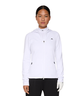 J.Lindeberg Women Aerialle Zip Hood - White - Alpingaraget