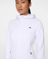 J.Lindeberg Women Aerialle Zip Hood - White - Alpingaraget