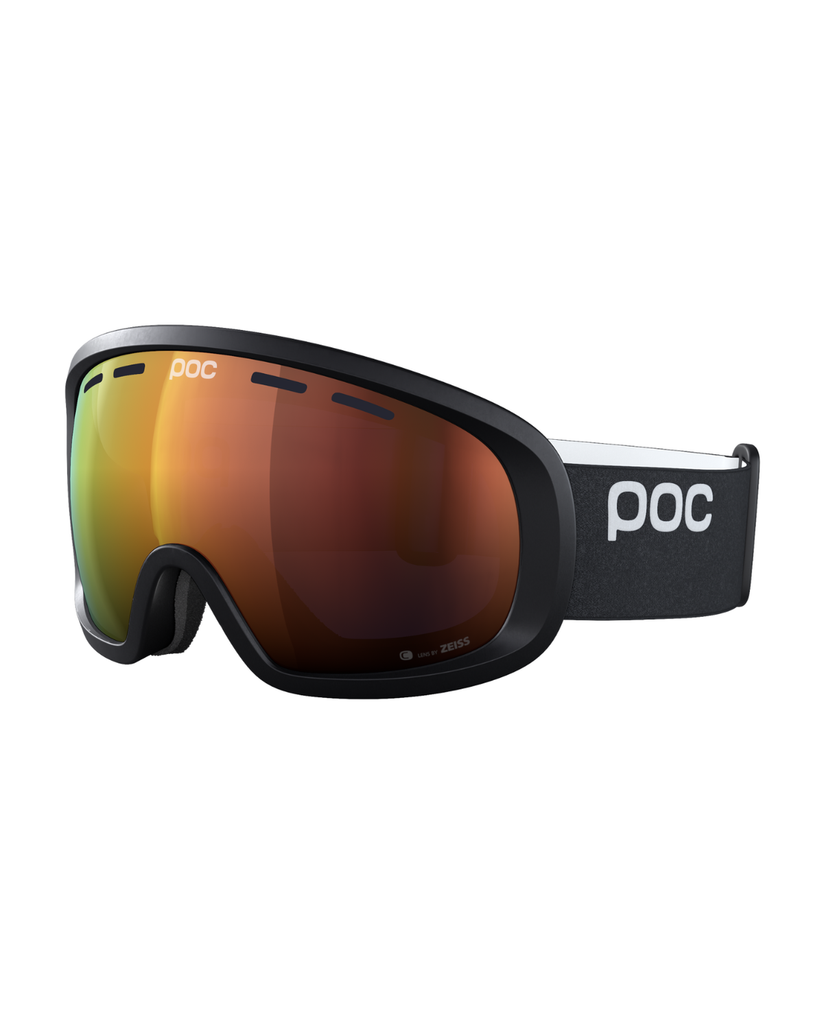 POC Fovea Mid - Uranium Black/Partly Sunny Orange - Alpingaraget