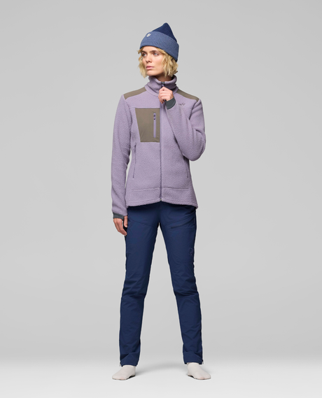 Norröna Women trollveggen warm3 Jacket - Purple Sage - Alpingaraget