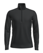 Icebreaker Men 200 Oasis Long Sleeve Half Zip - Black - Alpingaraget