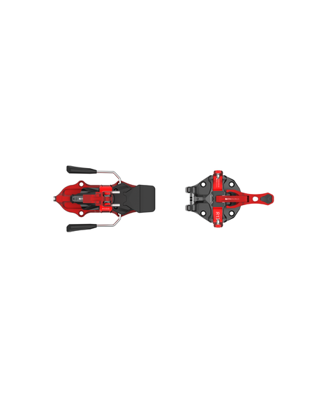 ATK Raider 13 Evo röd topptursbindning, 370 g, för avancerad friåkning på bredare skidor.