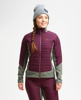 Elevenate Womens Fusion Stretch Jacket - Aubergine Blocked - Alpingaraget