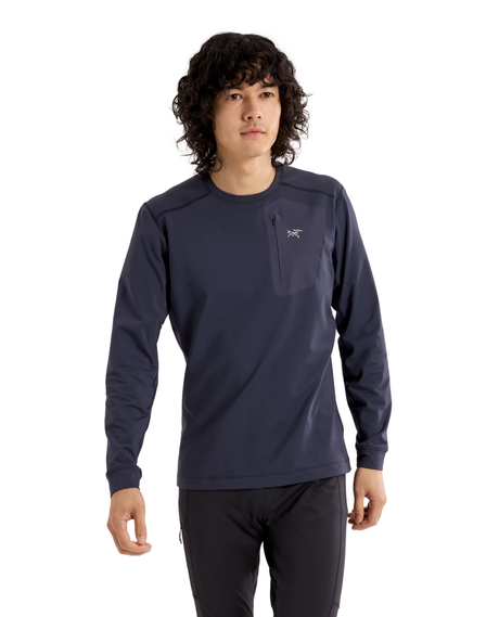 Arc'teryx Men Rho LT Crew Neck - Black Sapphire - Alpingaraget