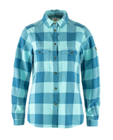Fjällräven Övik Heavy Flannel Shirt Women - Dawn Blue-Breeze Blue - Alpingaraget