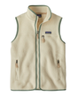 Patagonia Women Retro Pile Vest - Natural w/Ellwood Green - Alpingaraget