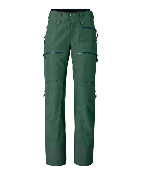 Norröna Women lofoten Gore-Tex Insulated Pants - Jungle Green - Alpingaraget