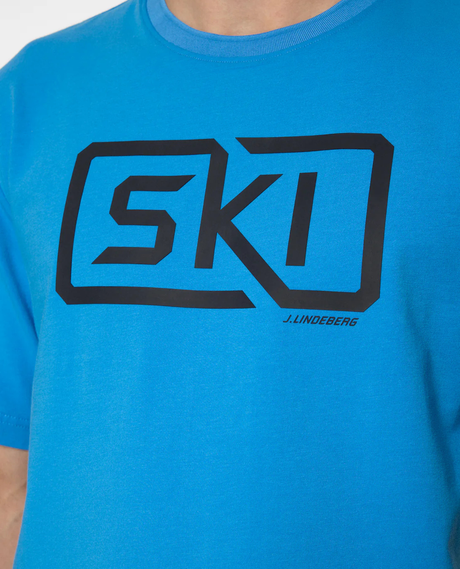 J.Lindeberg Men Jayden T-shirt - Sonic Blue - Alpingaraget