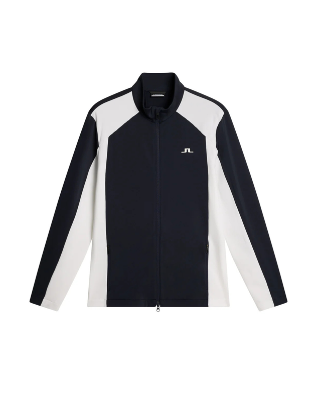 J.Lindeberg Men Banks Zip Mid Layer - JL Navy - Alpingaraget