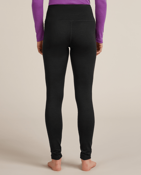 Icebreaker Women Merino 200 Oasis High Rise Leggings - Black - Underställ - Alpingaraget
