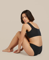 Icebreaker Women's Merino Blend Rib Lotus Hipster - Black - Alpingaraget