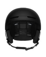 POC Obex MIPS skidhjälm i Uranium Black Matt, visad bakifrån med detalj på justerbar passform i storlek M-L (55-58 cm) - Alpingaraget