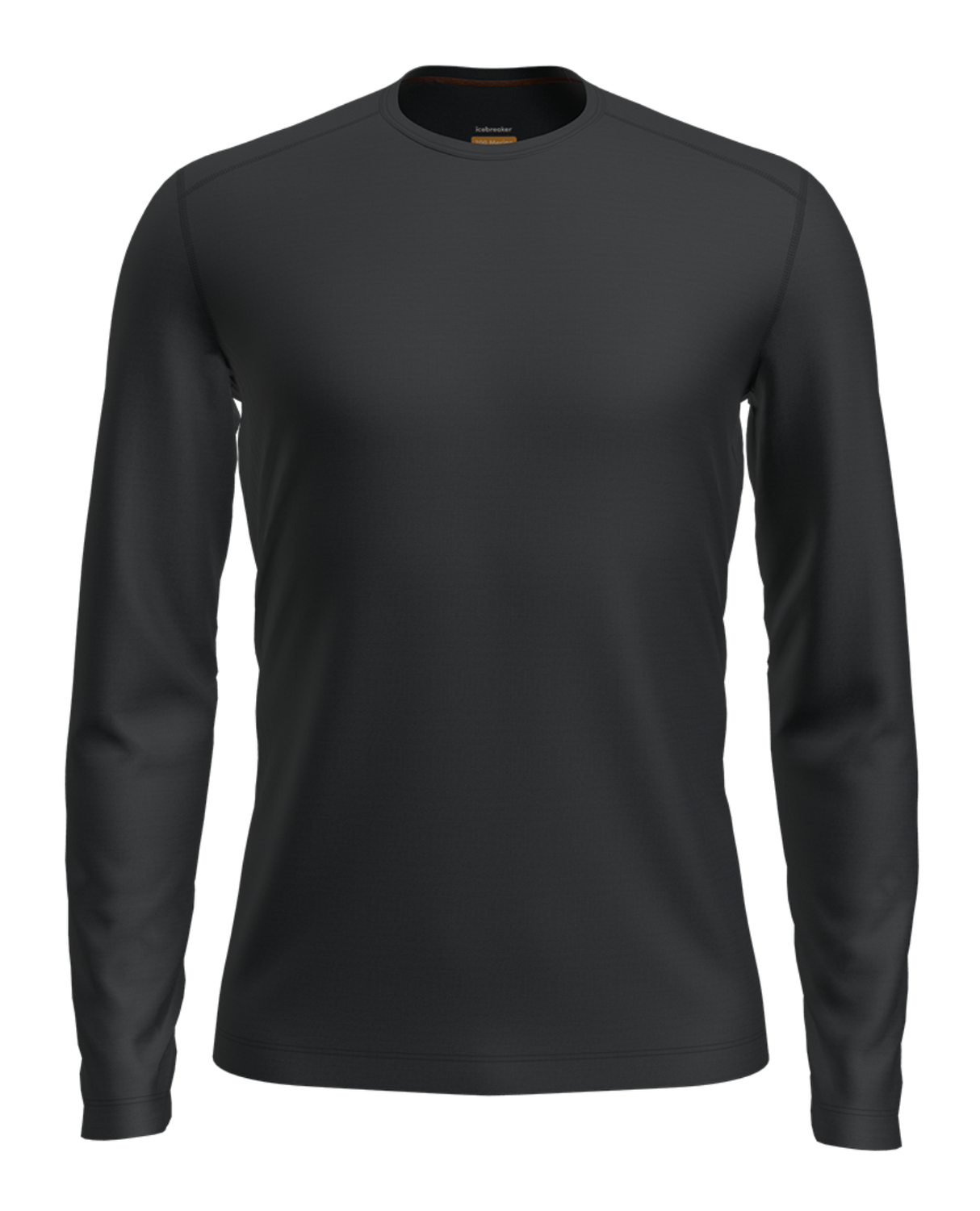 Icebreaker Men 200 Oasis Long Sleeve Crewe - Black - Alpingaraget