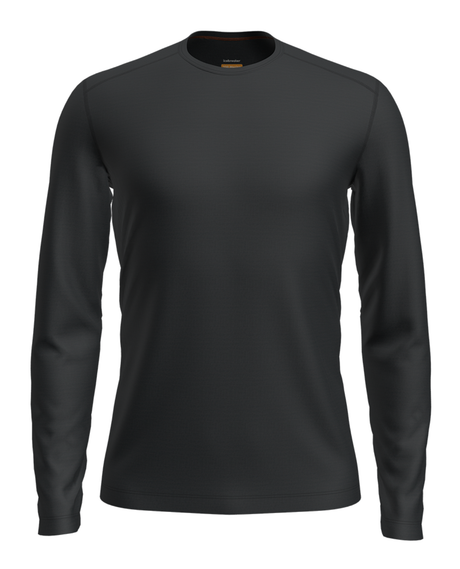 Icebreaker Men 200 Oasis Long Sleeve Crewe - Black - Alpingaraget