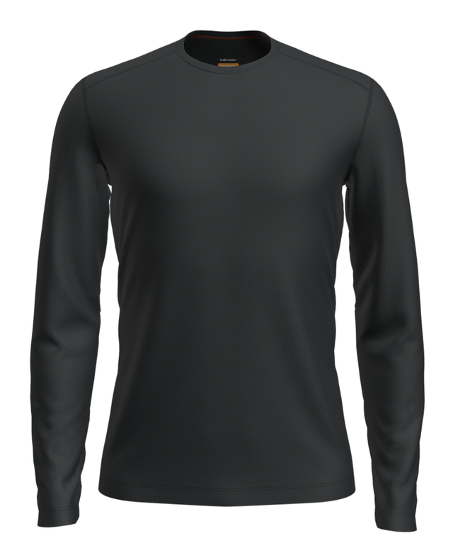 Icebreaker Men 200 Oasis Long Sleeve Crewe - Black - Alpingaraget