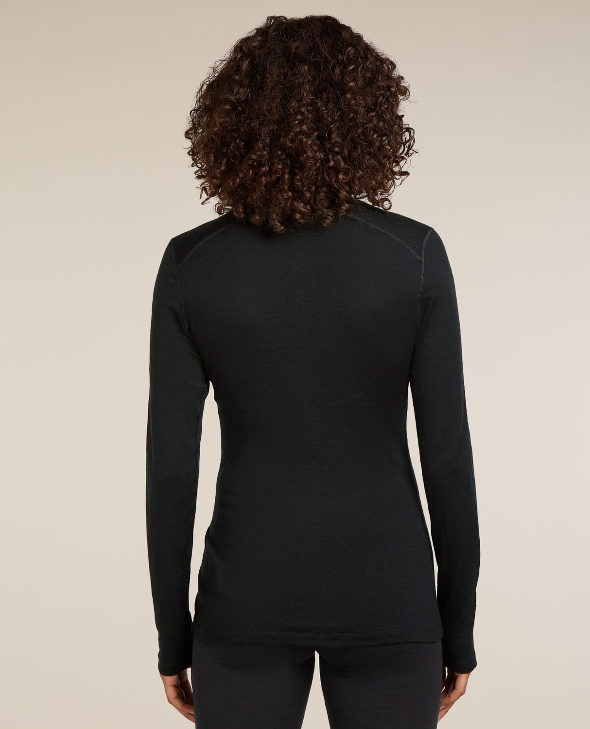 Icebreaker Women 260 Tech Long Sleeve Half Zip - Black - Alpingaraget