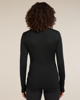 Icebreaker Women 260 Tech Long Sleeve Half Zip - Black - Alpingaraget