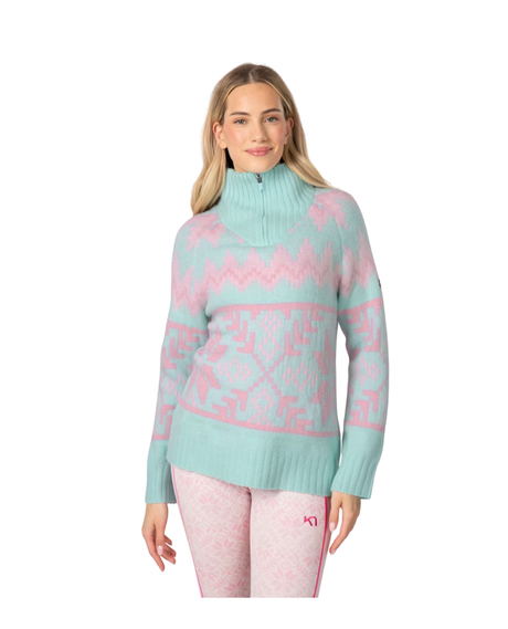 Kari Traa Amelia Knit - Bright Turquoise - Alpingaraget