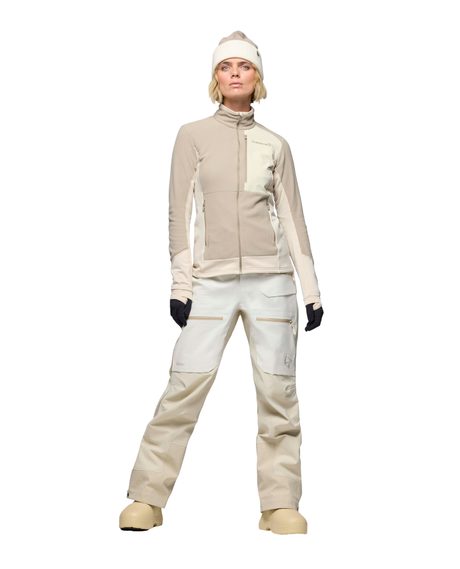 Norröna Women lofoten Gore-Tex Pro Pants - Whisper White - Alpingaraget
