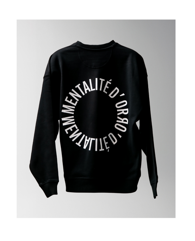 Mentalité d´Or Circle Crewneck - Black - Alpingaraget