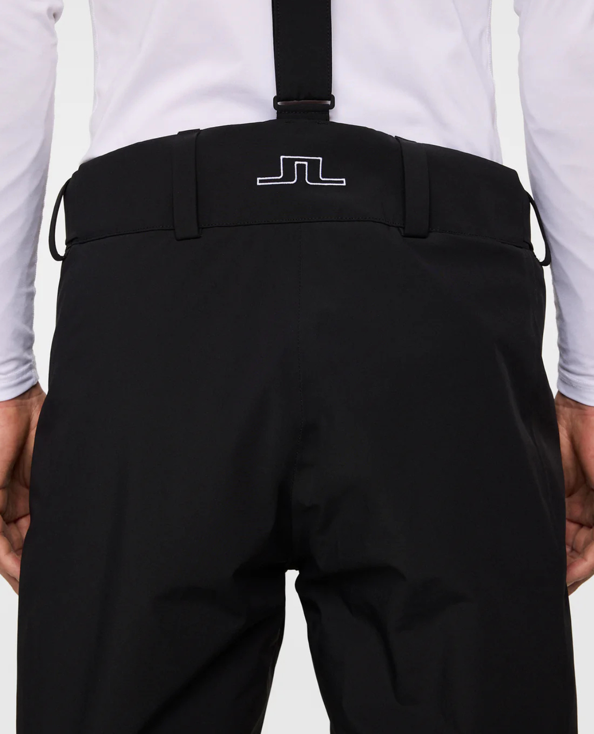 J.Lindeberg Men Alta Suspender Pants - Black - Alpingaraget