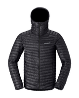 Norröna Men trollveggen down800 super light Hood - Caviar Black - Alpingaraget