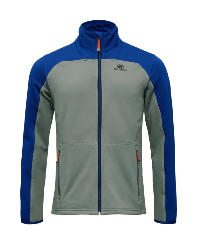 Elevenate Mens Skiers Fleece Zip - Gray Green - Alpingaraget
