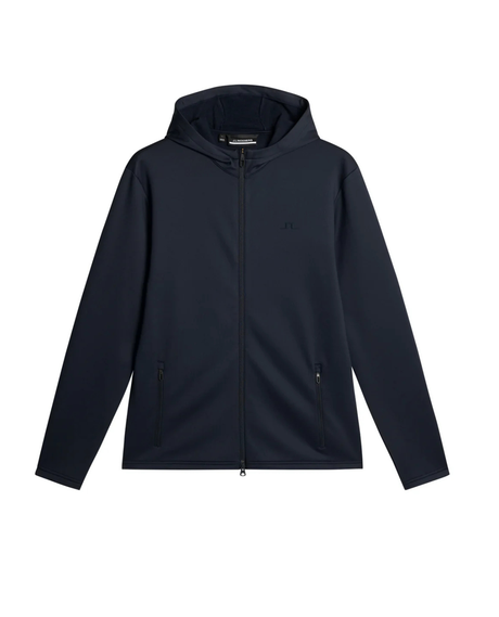 J.Lindeberg Men Aerial Full Zip Hood - JL Navy - Alpingaraget