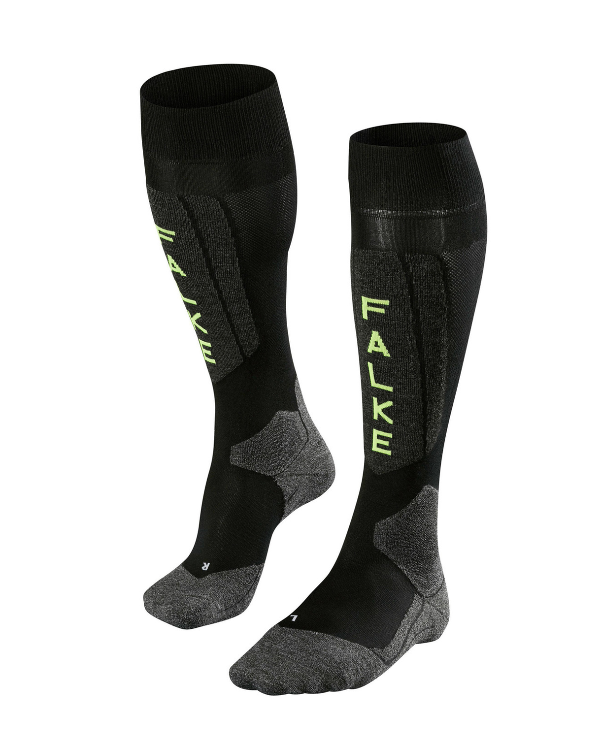 FALKE SK5 Expert Men Skiing Knee-high socks - Black-Lightning - Alpingaraget